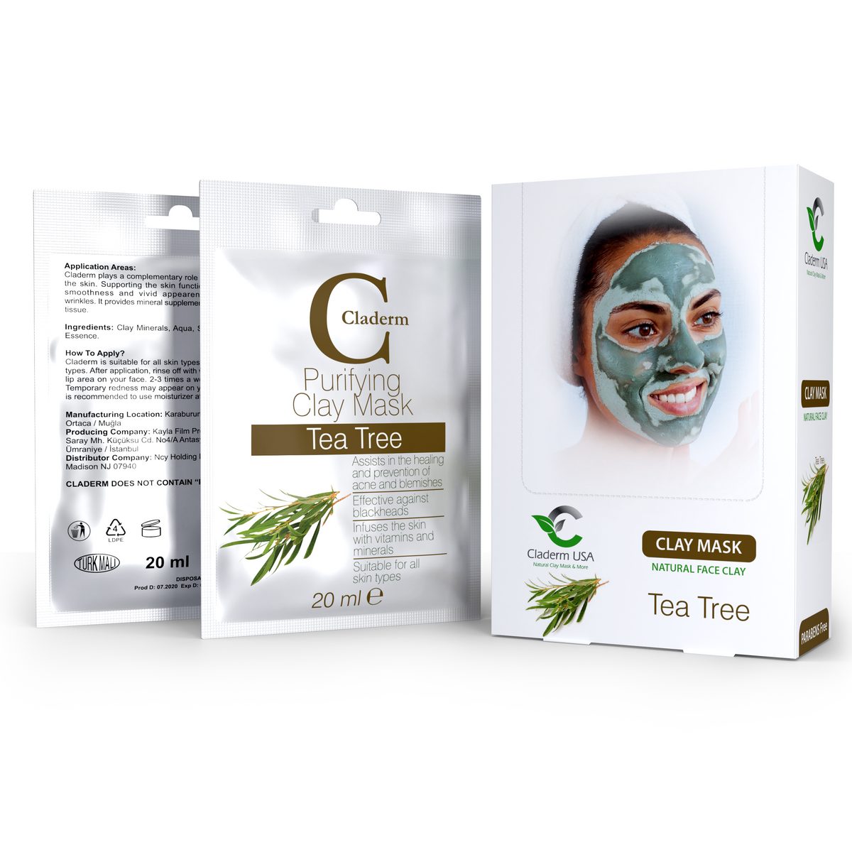 Clay Mask Tea Tree – Claderm